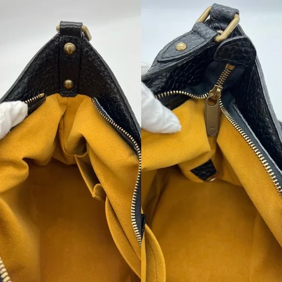 ❌SOLD❌Authentic NEW Louis Vuitton monogram black denim XS Mahina - Picture 16 of 17